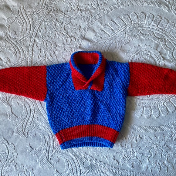 Vintage Hand Knit 18-24 Months Baby Sweater - Picture 2 of 6